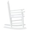 vidaXL Rocking Chairs for Children 2 pcs White Solid Wood Poplar