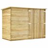 vidaXL Bike Shed | Pinewood brown | Tough impregnated pinewood | Large | Durable