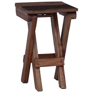 vidaXL Stool Natural 30 x 30 x 48 cm Solid Reclaim wood