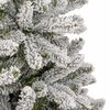 vidaXL Artificial Hinged Christmas Tree with Flocked Snow 180 cm