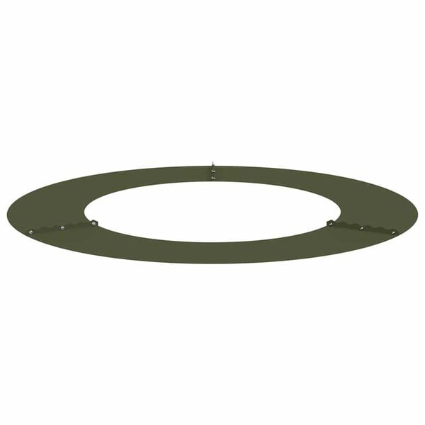 vidaXL suitable for Flat Tree Ring Olive green &Oslash;50 / 80 cm Steel
