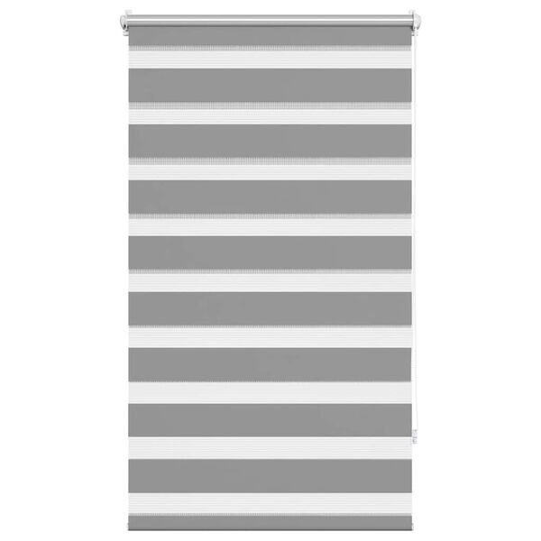 vidaXL Zebra blind 70.9x120 cm Fabric Width 66.7 cm grey