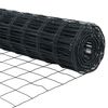 vidaXL Euro Fence Grey 1.5 x 10 m PVC-coated iron