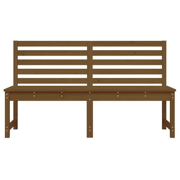 vidaXL Garden Bench Honey Brown 157.5 cm Solid Wood Pine