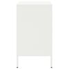 vidaXL Bedside Cabinets 2 pcs White 36x39x68 cm Steel