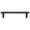 vidaXL Basin Shelf Wall Mounted Steel and Solid Wood Oak