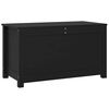 vidaXL Storage Box Black 80x40x45.5 cm Solid Wood Pine