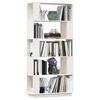 vidaXL Book Cabinet/Room Divider White 80x25x163.5 cm Solid Wood Pine