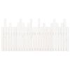 vidaXL Wall Headboard White 166x3x80 cm Solid Wood Pine