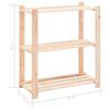 vidaXL 3-Tier Storage Racks 5 pcs 80x38x90 cm Solid Pinewood 150 kg