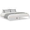 vidaXL Extra Long Bed Frame without Mattress White 200x220 cm Solid Wood Pine
