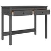 vidaXL Desk with Drawers Grey 100x50x78 cm Solid Wood Pine