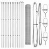 vidaXL Ground Fix Welded Wire Fence 25 x 1.4 m (W x H)