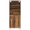 vidaXL Highboard 2 pcs Old Wood Engineered Wood