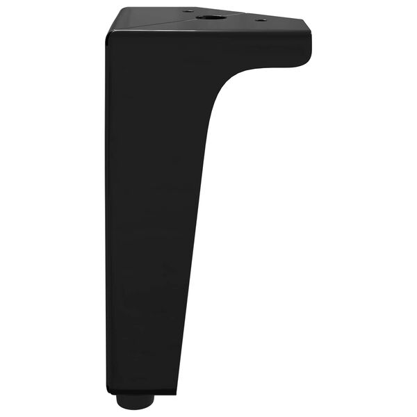 vidaXL Furniture Feet 12 pcs Black 5.5 x 5.5 x 10 cm Iron