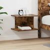 vidaXL Bedside Table Smoked Oak 40 x 30 x 25 cm Engineered Wood