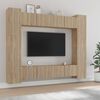 vidaXL 8 Piece TV Cabinet Set Sonoma Oak Engineered Wood