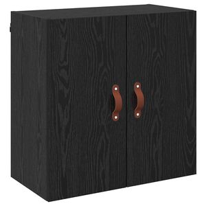 vidaXL Wall Cabinet Black oak 60 x 31 x 60 cm Engineered wood