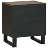 vidaXL Bedside Cabinet 2 pcs Walnut 40 x 33 x 46 cm Solid Acacia wood