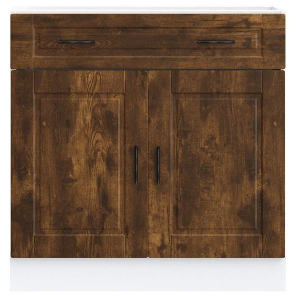 vidaXL Kitchen Base Cabinet&nbsp;Porto Smoked Oak Engineered Wood