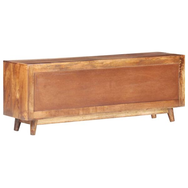vidaXL TV Cabinet 124x29x45 cm Solid Mango Wood