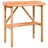 vidaXL Plant Table with Shelf Brown 78x38x82.5 cm Solid Wood Fir