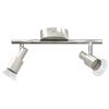 vidaXL Ceiling Spotlight Brushed Nickel 25.5 x 8 x 11 cm Steel