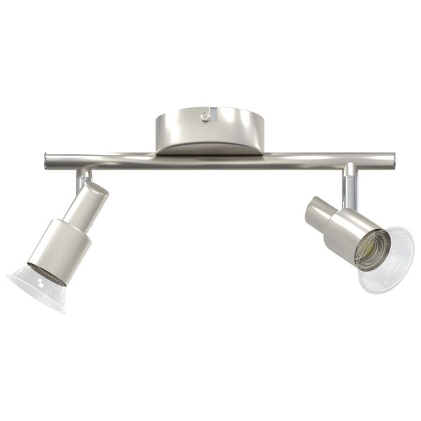 vidaXL Ceiling Spotlight Brushed Nickel 25.5 x 8 x 11 cm Steel