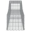 vidaXL Arched Gabion Baskets 6 pcs 400x50x40/60 cm Galvanised Iron