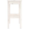 vidaXL Console Table White 110x40x75 cm Solid Wood Pine