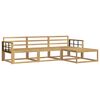 vidaXL Outdoor Sofa Set 4 pcs White 249.5 x 162.5 x 73 cm