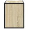 vidaXL TV Cabinet Sonoma Oak 80x31x39.5 cm Engineered Wood and Metal