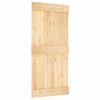 vidaXL Sliding Door with Hardware Set 95x210 cm Solid Wood Pine