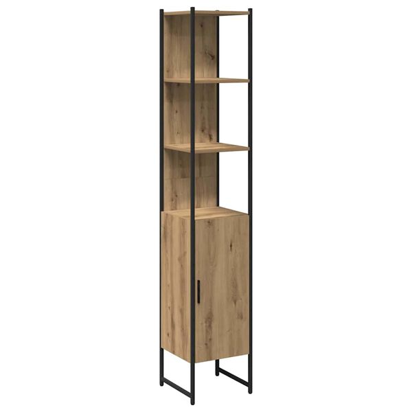 vidaXL Bathroom Cabinet Artisan oak 33 x 33 x 185.5 cm Engineered Wood