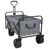 vidaXL Folding Hand Trolley Manual Grey 89 x 63 x 96 cm
