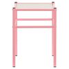 vidaXL Bedside Cabinet Pink&Transparent 42.5x33x44.5 cm Metal & Glass