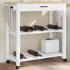 vidaXL Kitchen Trolley "MONZA" 84x40x88,5 cm Solid Wood Pine