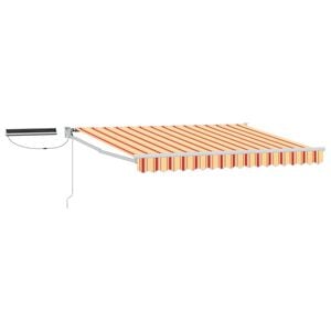 vidaXL Electric Retractable Awning Multicolour 3.5 x 2.5 m