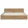 vidaXL Bed Frame Artisan Oak 200 x 200 cm Engineered Wood