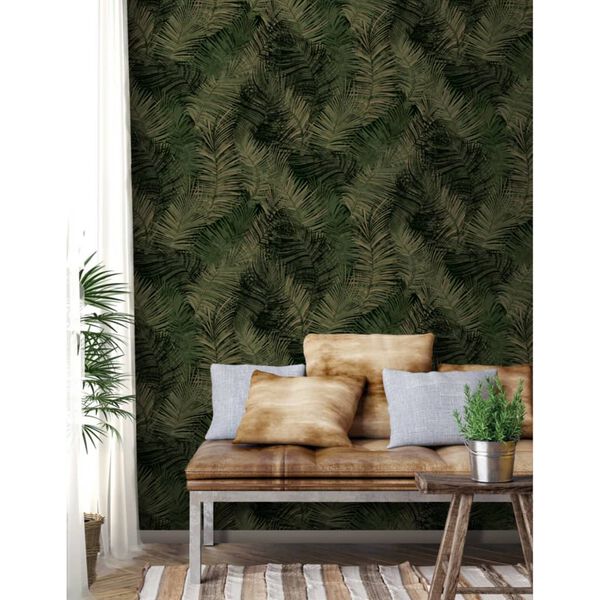 DUTCH WALLCOVERINGS Wallpaper Palm Green