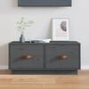 vidaXL TV Cabinet Grey 80x34x35 cm Solid Wood Pine