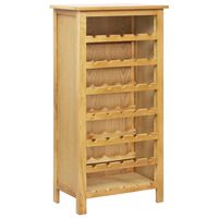 vidaXL Wine Cabinet 56x32x110 cm Solid Oak Wood