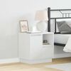 vidaXL Bedside Cabinet White 50 x 34.5 x 50 cm Engineered wood