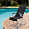 vidaXL Outdoor Chair Towels 2 pcs Black 130 x 60 cm