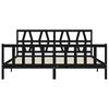 vidaXL Bed Frame without Mattress Black 200x200 cm Solid Wood Pine