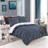 vidaXL Duvet Cover Set Polka Dot Print 240x220/80x80 cm