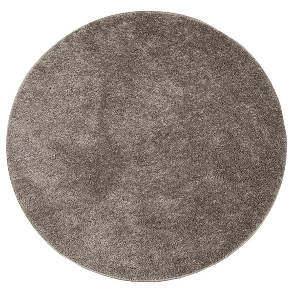 vidaXL Rug ISTAN High Pile Shiny Look Grey &Oslash; 160 cm