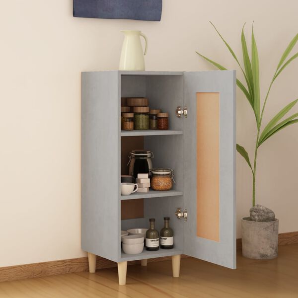 vidaXL Sideboard Concrete Grey 34.5x34x90 cm Engineered Wood