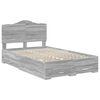 vidaXL Bed Frame with Drawer Grey Sonoma 135 x 190 cm Engineered Wood