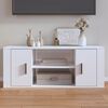 vidaXL TV Cabinet High Gloss White 100x35x40 cm Engineered Wood